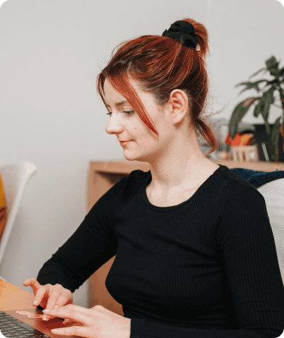 working woman in the office